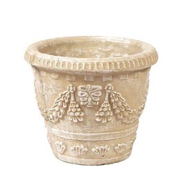 Solid Rock Stoneworks Sm Swag Planter- 13" Tall x 16" Dia- Desert Sand