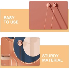 Juego de 2 Cepillos de Silicona para Limpiar Biberones y Pajillas, Reutilizables y Fáciles de Almacenar para Cocina y Viaje