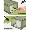 SCAVATA 6 Pack Hat Organizer Box, Stackable Clear Baseball Caps