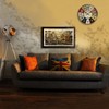 QWANPET Wall Clock - 12" Retro Rustic Style Quartz Clock,