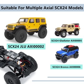 Maleonn 1 Set RC Invisible Body Shell Mount Body Post Set for 1/24 RC Crawler Car SCX24 Upgrades AXI00002 JLU Accessories