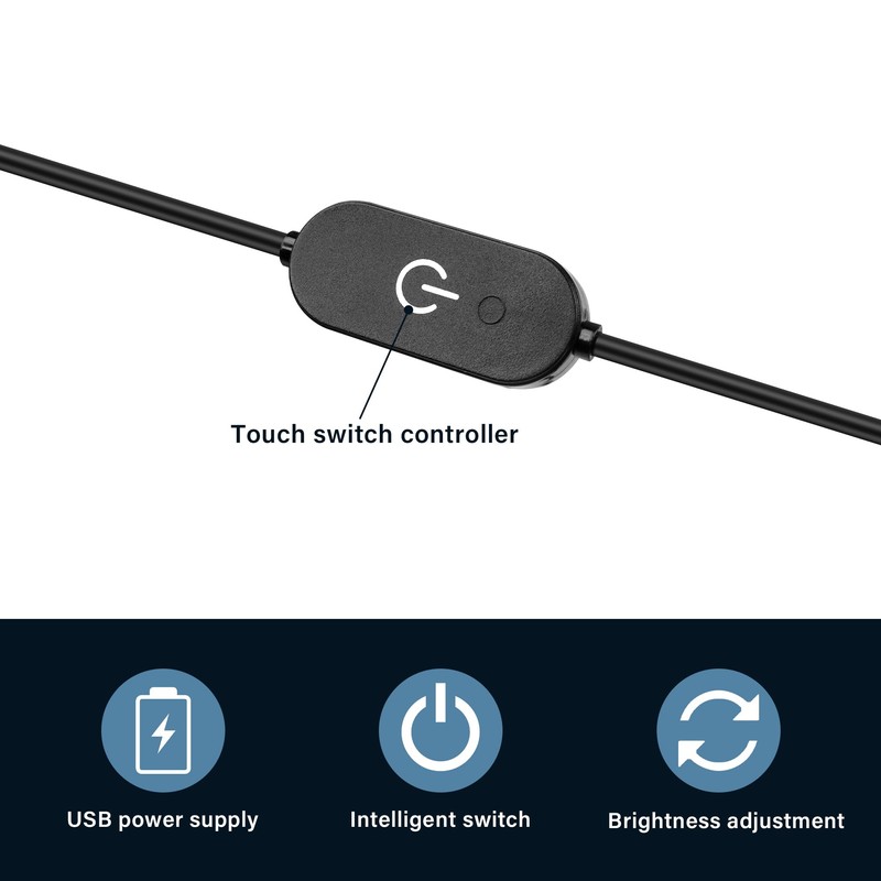 GINTOOYUN LED Strip Touch Dimmer 12 V 3 A USB