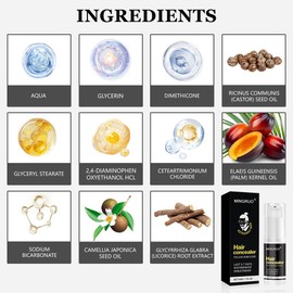 MINGRUO 2Pcs Hair Concealer, Haarabdeckstift, Concealer für Haarverdichtung, Haar Abdeckstift, Haarfärbestift für graues Haar abdecken