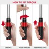 XUNTOP Torque Wrench 1/4 3/8 1/2 inch 3 PCS Drive
