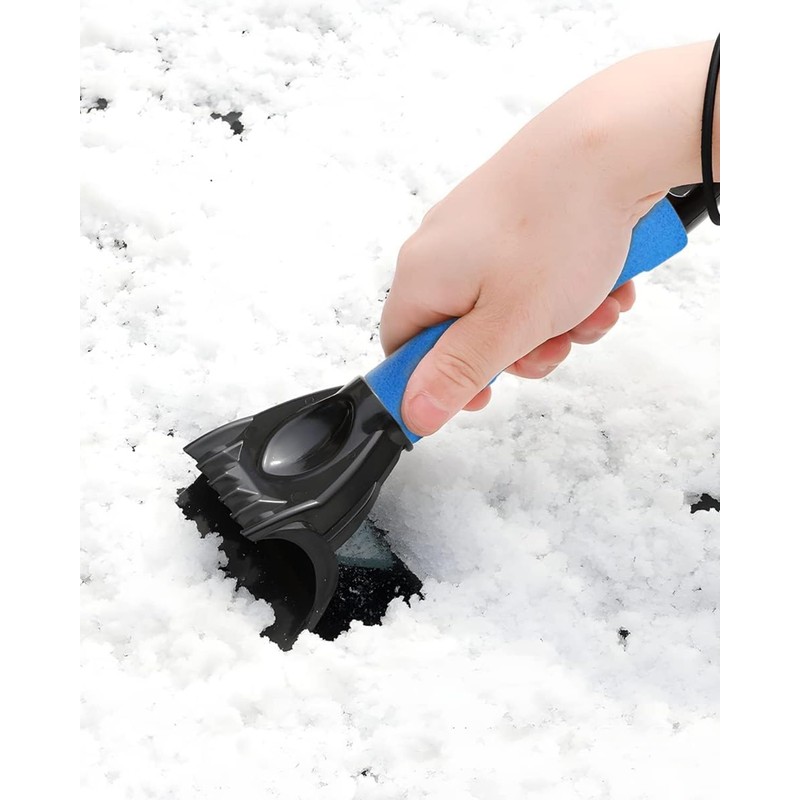 BPTRKOM Pack of 1 Ice Scraper - Ergonomic Snow Scraper