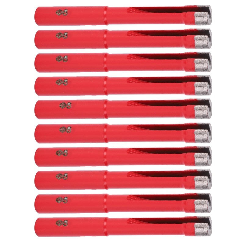 10Pcs Diamond Drill Bit Flat Tooth Ceramic Tile Marble Hole