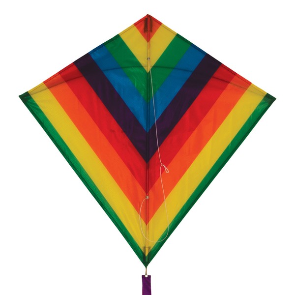 In the Breeze Rainbow Stripe Diamond Kite, 30"