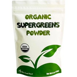 Cherie Sweet Heart Supergreens Powder - Green Superfood - Organic Greens Powder Super Greens - Smoothie Powder - Superfood Powder - Powdered Greens - 6 oz Super Greens Powder - 34 Servings