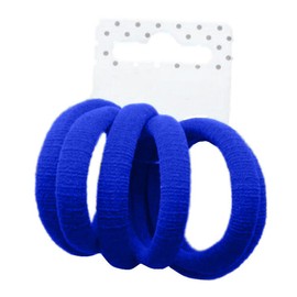 HD Novelty Set of 6 Soft Jersey Endless Hair Elastics Bobbles Bands 6-8mm Thick Elastic Hair Ties Ponytail Holders Stretchy Hair Bands Elastic Cords Hair Accessory for Girls Women Ladies