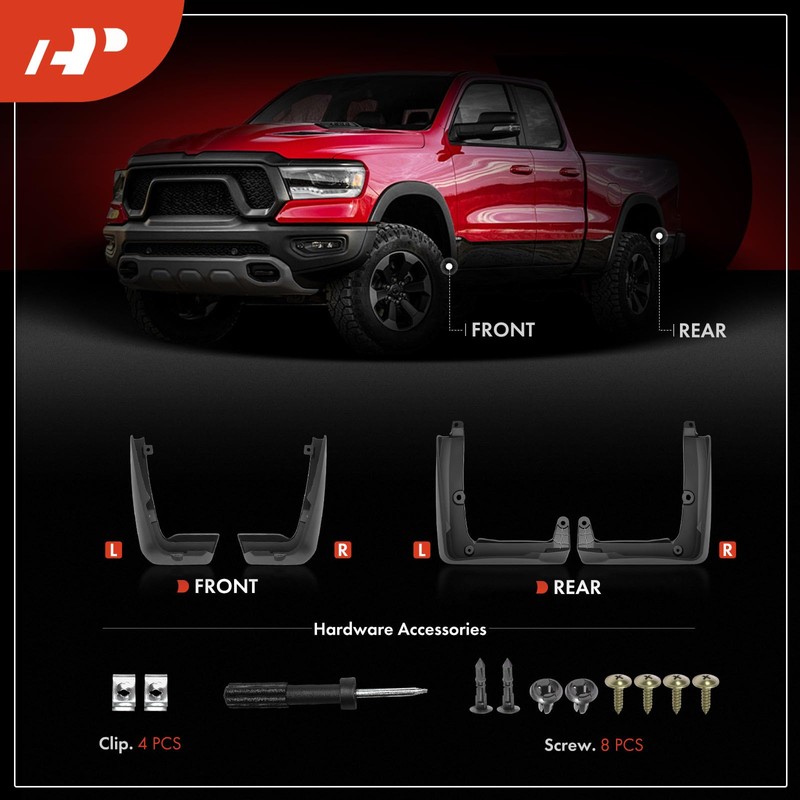 A-Premium 4PCS Mud Flaps Compatible with Honda HR-V 2023-2025 (Only