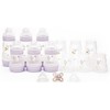 MAM Anti-Colic Bottle and Dummy Set, 17 Pieces, Lilac (Designs