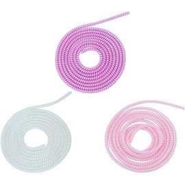 3Pcs Cable Protector,1.55M Spiral Data Cable Protective Sleeve,Flexible Cable Wire Protector,for Phone Charge Cable, USB Data Cable Cable Sleeves Cord Management Accessories and Supplies