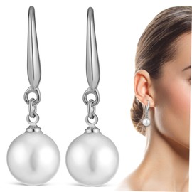 BESPORTBLE Faux Pearl Dangle Earrings for Women Elegant Statement Wedding Jewelry Comfortable Lightweight Drop Earrings Timeless Faux Pearl Design Versatile Bridal Accessory
