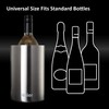 Haier Stainless Steel Tabletop Wine/Champagne Ice Cooler Bucket, Double Walled