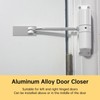 Spring Door Closer, Adjustable 20-70 kg Closing Door Hinge, Automatically