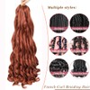 French Curl Braiding Hair 24 Inch 8 Packs Curly Braiding
