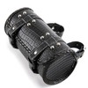 APEBAZY Universal Motorcycle Handlebar Bag Quick Release Crocodile PU Leather