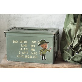 United by Color Funny Military Sticker - Strong Adhesive Waterproof USMC Stickers - No Fade R Lee Ermey Sticker Used for Truck, Car, Hard Hat, Laptop, Water Bottle