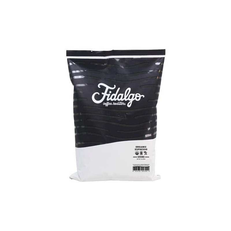 Fidalgo Organic Espresso, Medium-Dark Roast, Drip Grind, 32 Ounce, 1