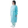 Kawanishi Industrial Clean Bells Non-Woven Fabric Isolation Gown, 10 Pieces,