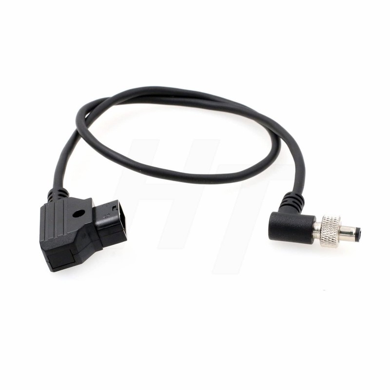 HangTon D-tap Locking DC Barrel Right Angle Power Cable for