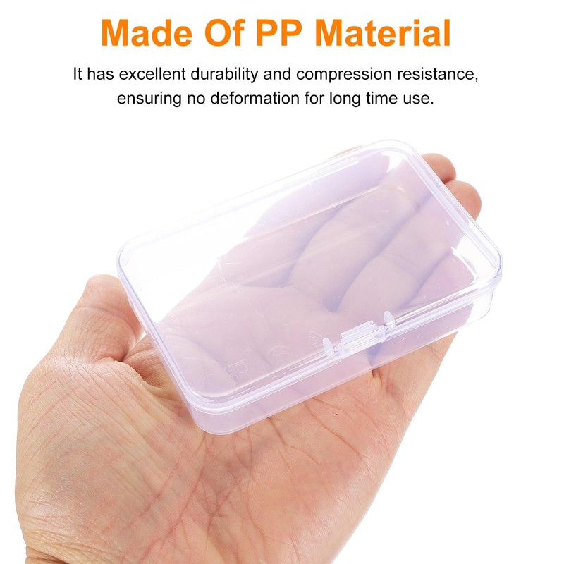 HARFINGTON 4pcs Component Storage Box 3.54" PP Electronic Organizer Box