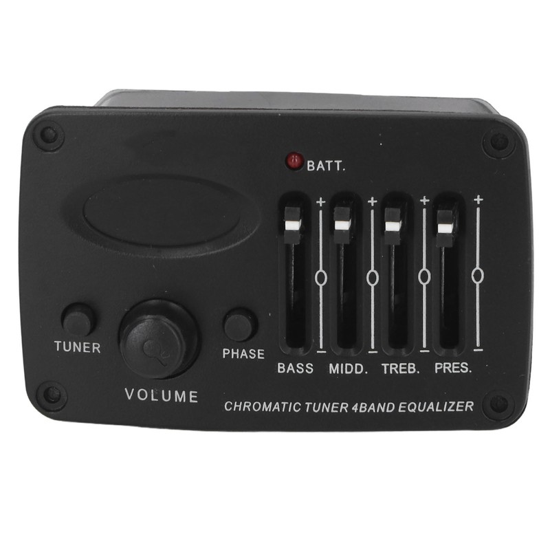 Acoustic Guitar 4 Band Equalizer EQ Preamps Piezo Pickup Chromatic