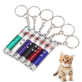 CHUQIANTONG 6pcs Laser Pointer Cat Toys Red Laser Light LED Pointer White Flashlight Torch Interactive Training Pen for Cat Dogs