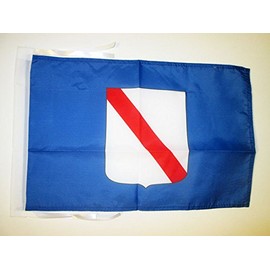 AZ FLAG Campania Flag 18'' x 12'' Cords - Italy - Italian Region Small Flags 30 x 45cm - Banner 18x12 in