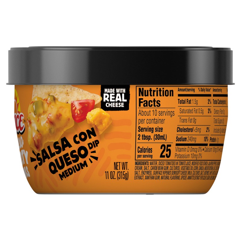 Pace Salsa Con Queso Dip, Cheese Dip, 11 oz Microwavable