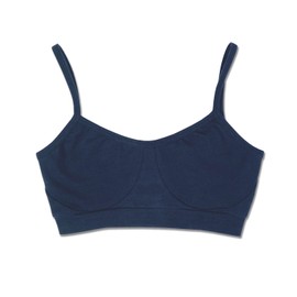 Soul Flower Women's Organic Bralette Bra (X-Large, Navy)