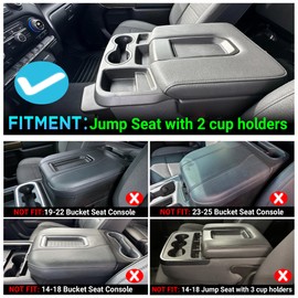 Sinminou Cup Holder Organizer for 2019-2026 Chevy Silverado/GMC Sierra 1500
