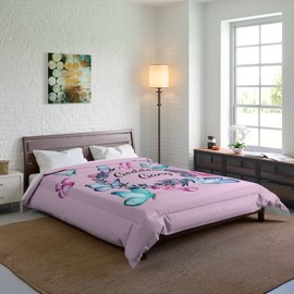 Goddess Gang Butterfly Pink Comforter Girls Bedding Girly Bedding Goddess Comforter Butterflies Comforter Goddess Duvet (Queen)