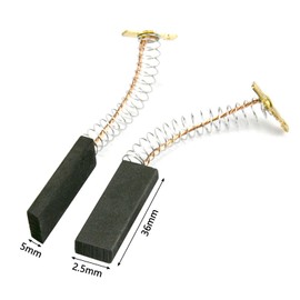 GVSS 2 x Washing Machine Carbon Brushes 5x12.5x36mm Compatible with Siemens Universal Motor Carbon Brushes for Washing Machine with Drum