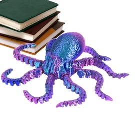 Wezalget Printed Octopus Toy | Printed Octopus Fidget Toy Articulated Octopus Figurine Toy Animal Model Octopus Toy Sea Creature Toy Home Decoration | for Kids Adults