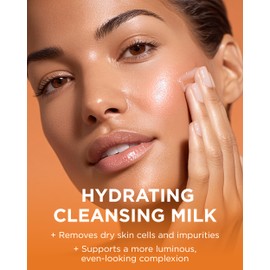 Andalou Naturals Brightening Meyer Lemon + Vitamin C Creamy Cleanser | Gentle Face Wash to Even Tone & Boost Glow | Aloe Vera & Natural Ingredients | For Dull Skin | 6 oz