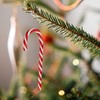 Candy Canes Set of 10 12.5 cm Red/White with String