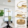 Mccokaige Modern LED Chandelier Contemporary Pendant Lighting Ring Light Fixture