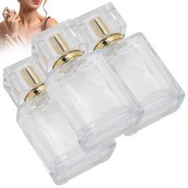 50ml Perfume Bottle - Glass Spray Perfume Bottle with Spray Applicator Empty Atomizer Bottle Perfume Refillable Bottle Liquid Container Transparent Perfume Spray Perfume Atomizer Bottle(03)