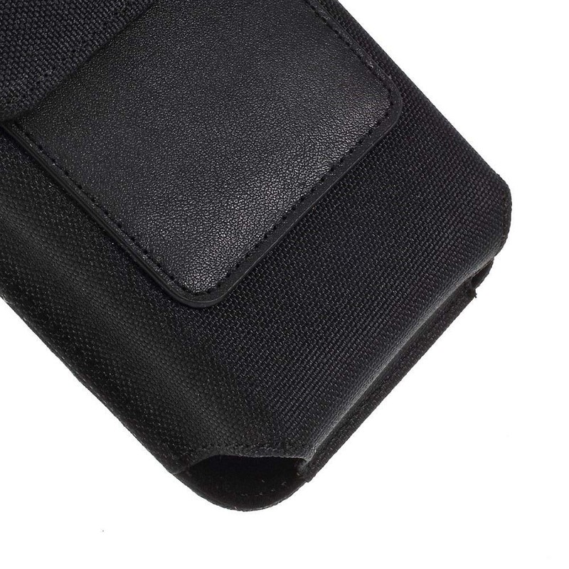 DFV mobile Case Metal Belt Clip Vertical Textile and Leather