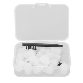 Hearing Amplifier Ear Tip Earplug Dome Set Hearing Amplifier Cleaning Brush Tool Accessories with Storage Box M