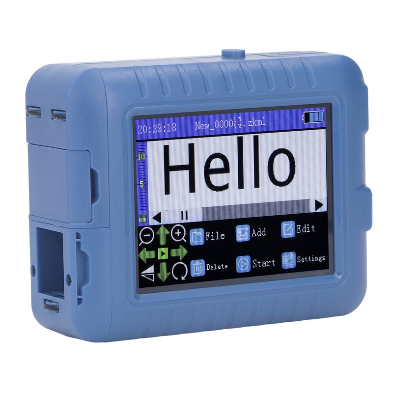 12.7mm 3.5in Mini Smart Inkjet Printer Blue Looking Type C