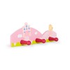 Mousehouse Gifts Children's Pink Princess Triple Wooden Coat Hooks Wall