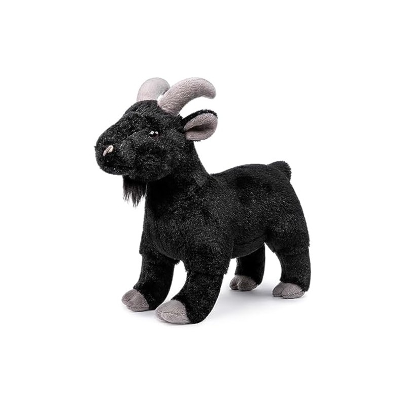 BABY FRANKIEZHOU Black Goat Plush Toy, Goat Stuffed Animal