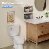 MUSTORN 3 Pack Adhesive Cabinet Door Organizer, Lid Organizers Inside