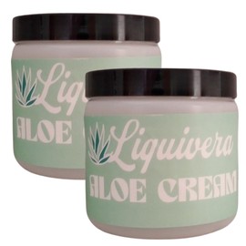 Liquivera Apples & Eucalyptus Scented Aloe Vera Body Cream, 16 Oz (2 Pack)