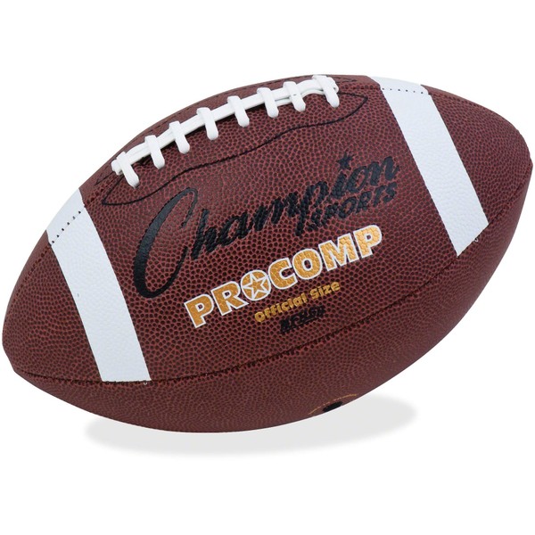 Champion Sports Official Size Composite Football, Brown (CF100)