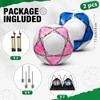 yasuwekik 2 Pack Operation Christmas Deflated Soccer Ball with Pump