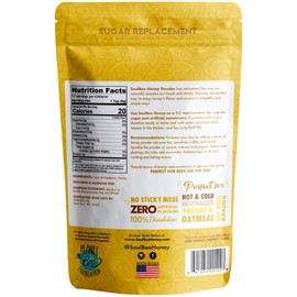 SoulBee HONEY POWDER - Dehydrated honey granules as Natural Sweetener for drinks and meals (Honey Powder)