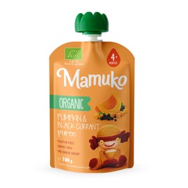 MAMUKO Variety 6 Pack -Organic Fruit Puree with Porridge -100g/each. Suitable for Little Ones, No Added Sugar, Milk & Preservatives - Vegan, NON GMO